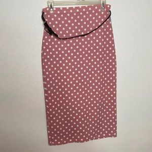 RHAPSODIELLE POLKADOT MIDI SKIRT